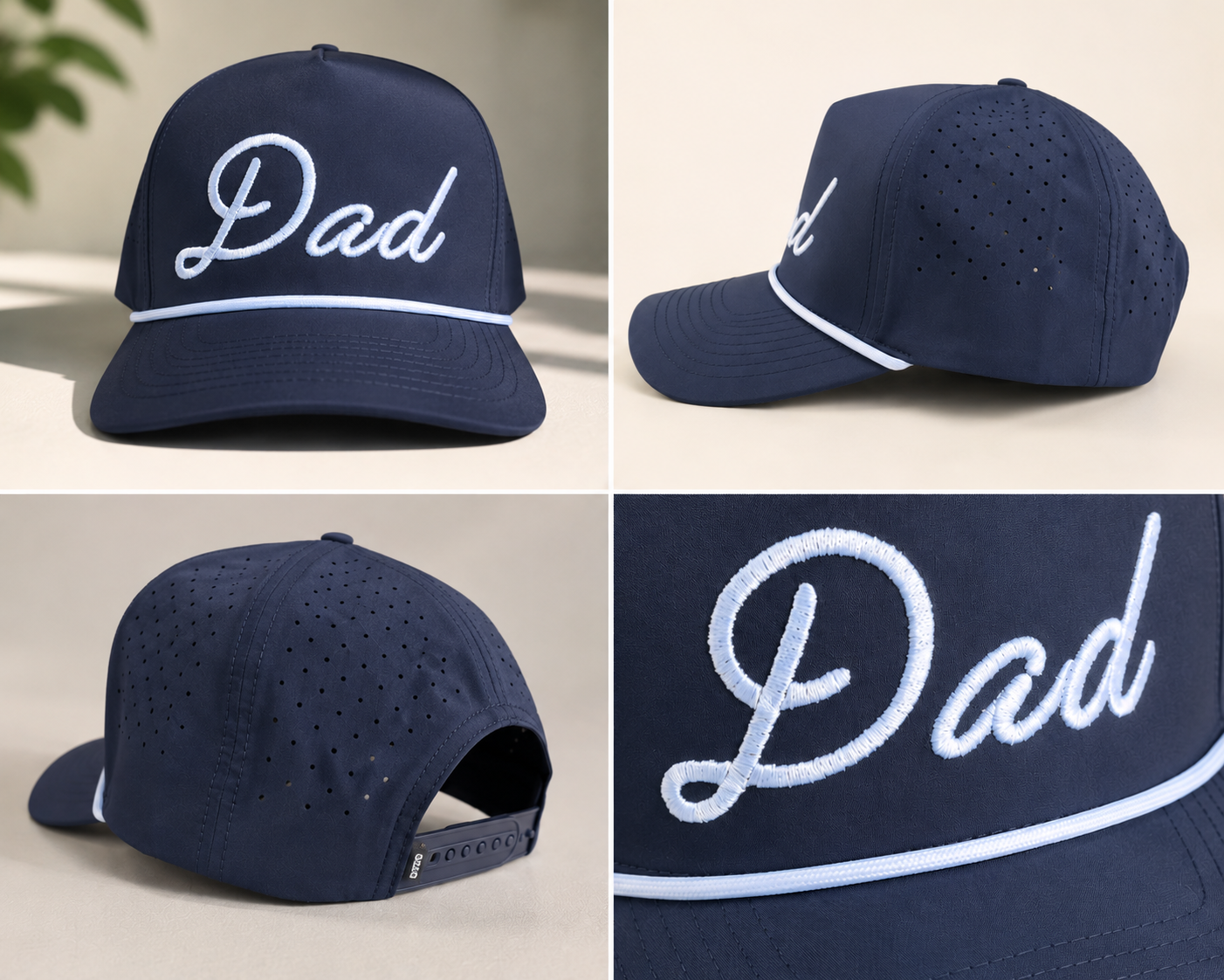 Dad Trucker Hat- Navy Performance