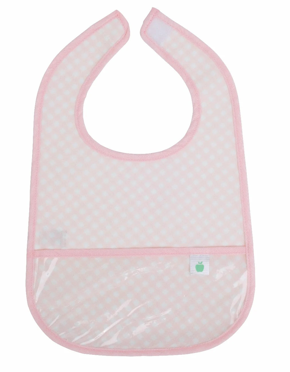 The Wipe It Bib in Pink Gingham