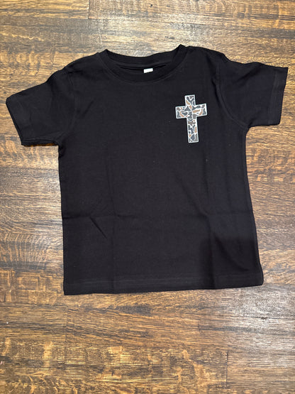 Camo Cross I Can Do All Things Tee