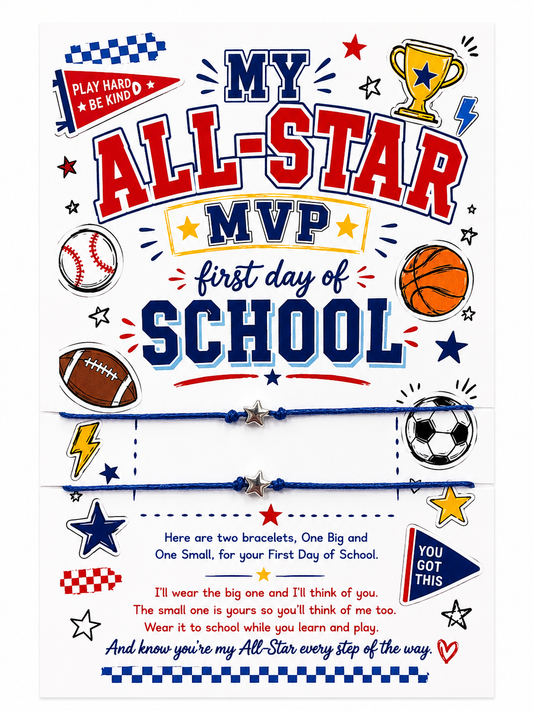 Back To School Wish Bracelet Set- My All-Star