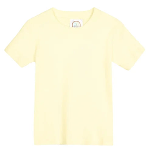 Boy's Short Sleeve - Pale Yellow