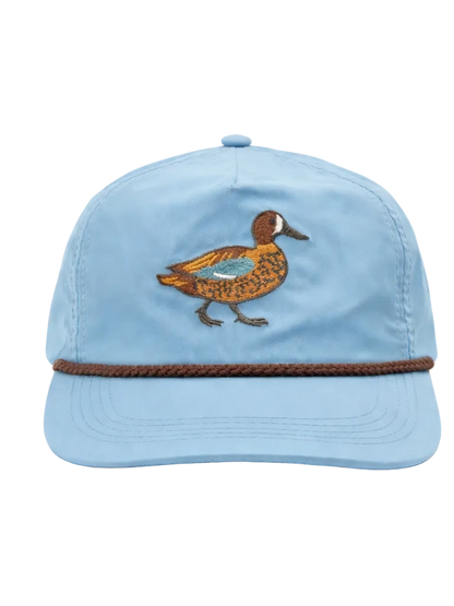 Blue-Winged Teal Duck Rope Cap, Sky Blue
