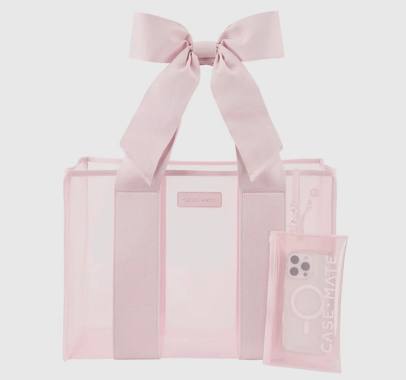 Case-Mate Ballet Pink Bow Jelly Tote Bag
