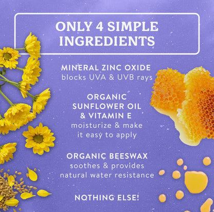 Badger Mineral Sunscreen Cream Spf 50, Zinc Oxide Sun Care