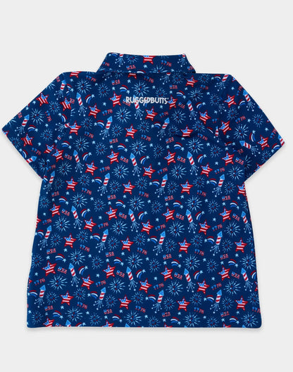 Red White & Boom SS Performance Polo