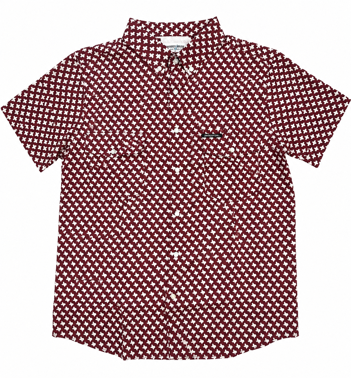 The Maroon Pearl Snap Fishing Shirt