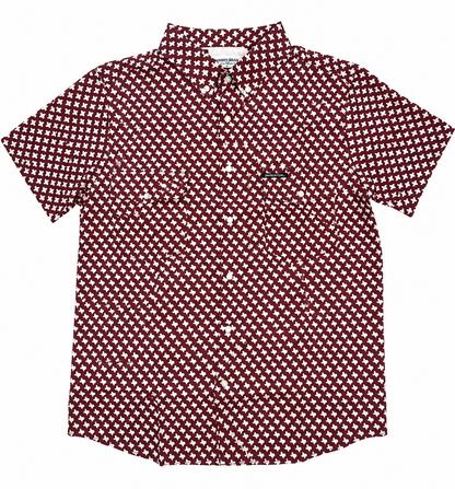The Maroon Pearl Snap Fishing Shirt