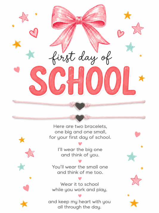 Back To School Wish Bracelet Set- Bow