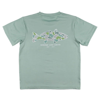 Coastal Camo Performance Graphic Tee