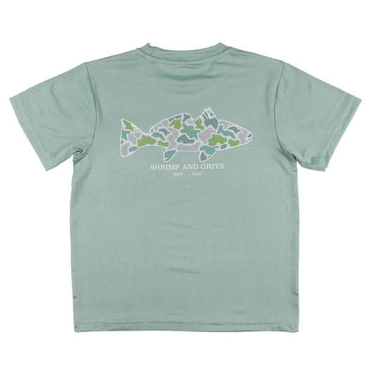 Coastal Camo Performance Graphic Tee