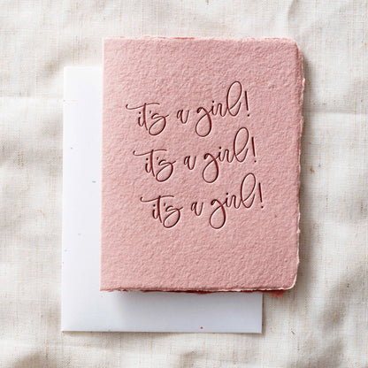It's A Girl! | Baby Shower Greeting Card