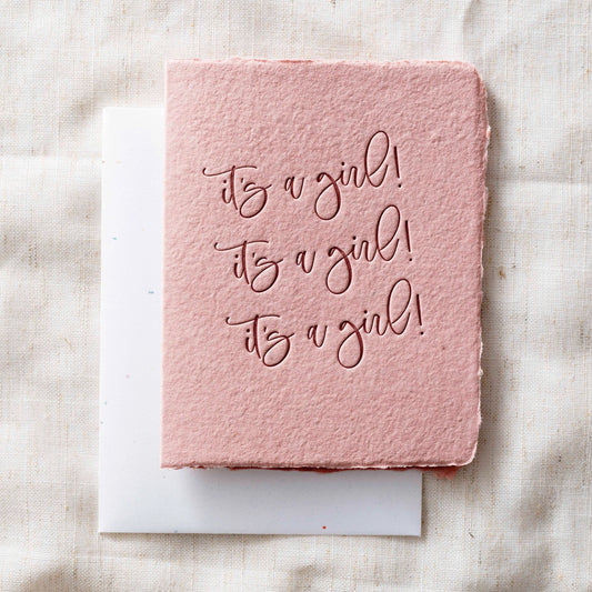 It's A Girl! | Baby Shower Greeting Card
