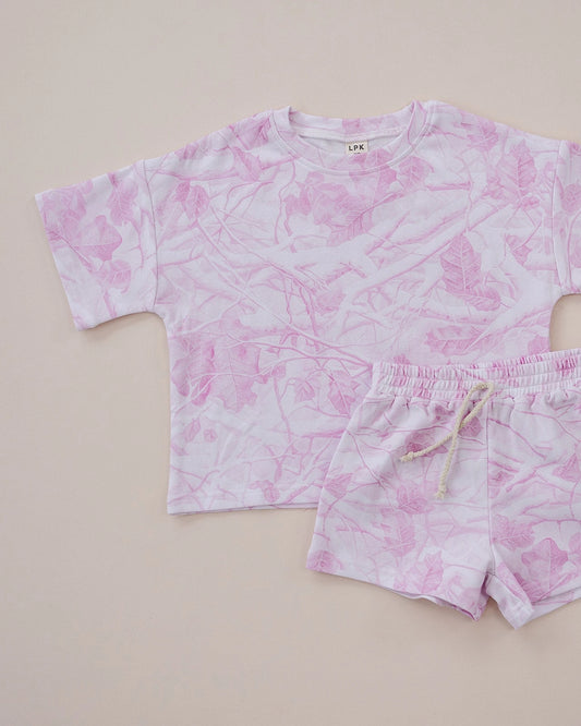 Shorts Set | Pink Camo