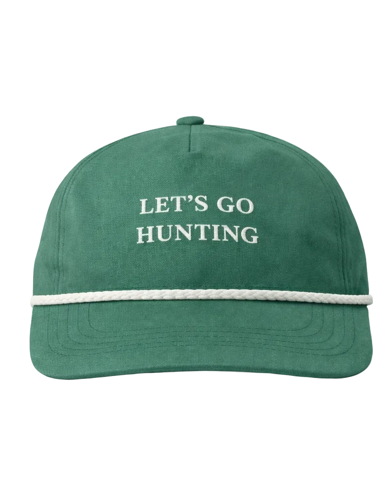 Let’S Go Hunting Rope Cap in Green