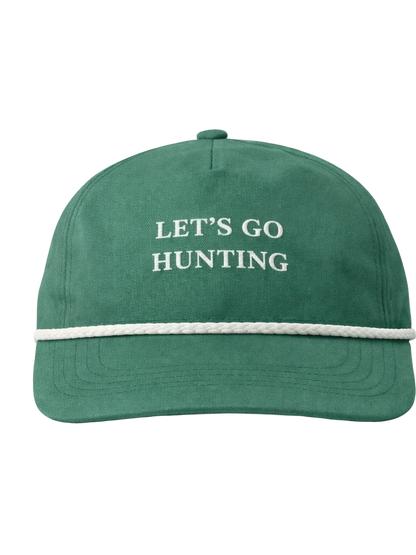 Let’S Go Hunting Rope Cap in Green
