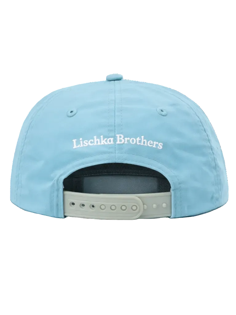 Speckled Trout Rope Cap in Aqua