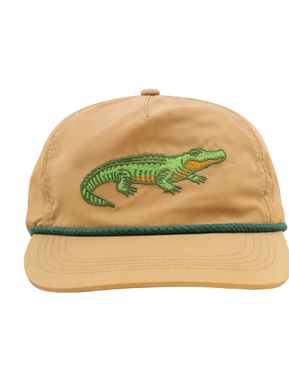 Alligator Rope Cap, Khaki