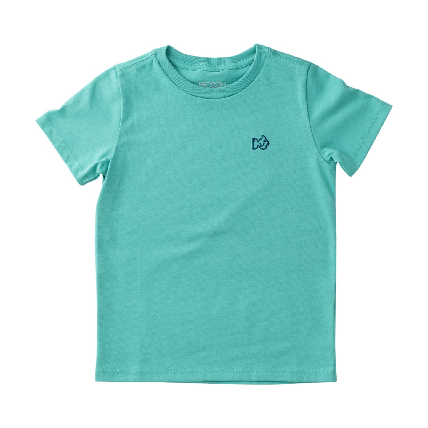 Kids' Short Sleeve Cotton T-shirt in Marine Green