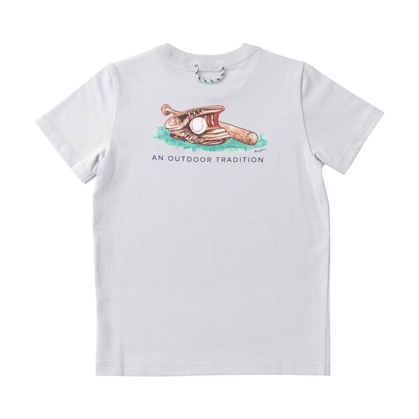 Kids' Short Sleeve Cotton T-shirt in Micro Chip