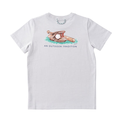 Kids' Short Sleeve Cotton T-shirt in Micro Chip