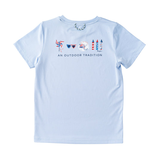 Kid's Pro Performance Short Sleeve T-shirt in Windsurfer