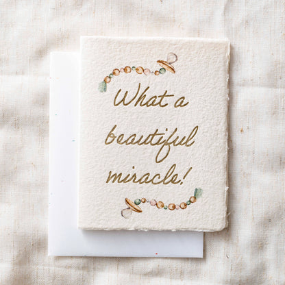 Beautiful Miracle Baby Shower | Greeting Card