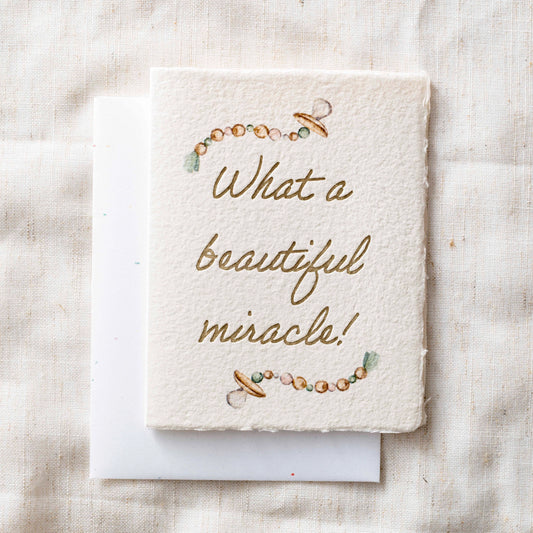 Beautiful Miracle Baby Shower | Greeting Card