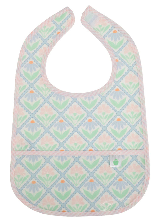 The Wipe It Bib in Pastel Floral